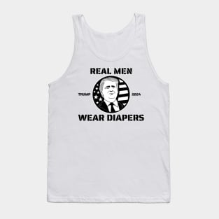 Real-Men-Wear-Diapers-Trump-2024 Tank Top